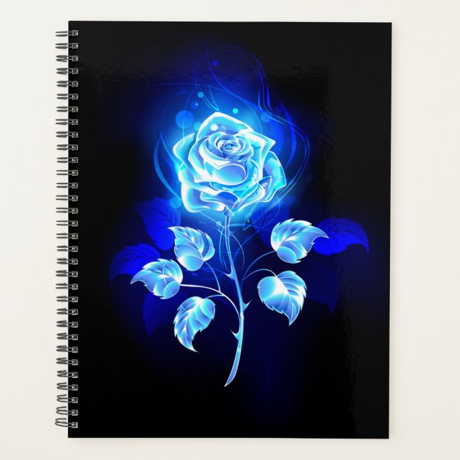 Agenda Rosa azul en llamas (Anverso)