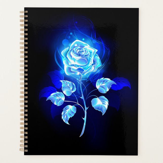 Agenda Rosa azul en llamas (Anverso)
