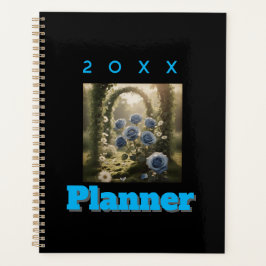 Agenda Rosa azul encantado - Floral romántica elegante