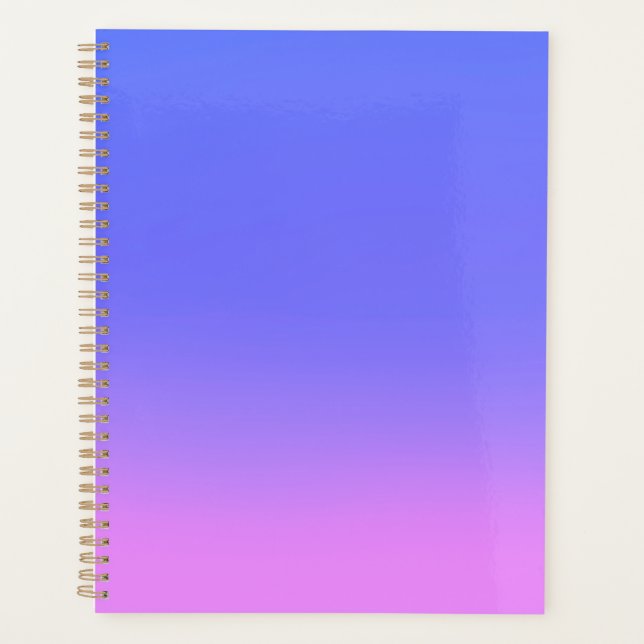 Agenda Rosa Azul oscuro linterna doble banda (Anverso)