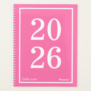 Agenda Rosa Brillante Gran Año Grande