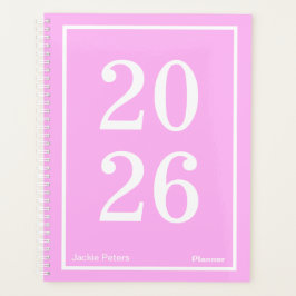 Agenda Rosa Chicle Año Grande Grande