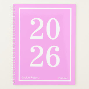 Agenda Rosa Chicle Año Grande Grande