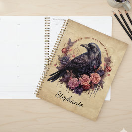 Agenda Rosa Cuervo Gótico Academia Oscura