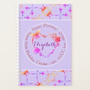 Agenda Rosa de eventos de cumpleaños/Personalizado Planne
