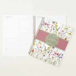 Agenda Rosa de flores silvestres acuáticas y salvaje flor