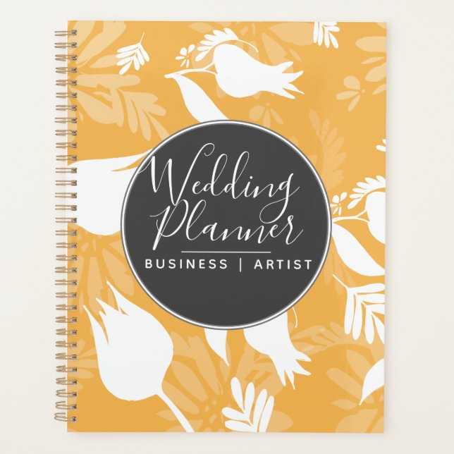 Agenda Rosa de tulipanes amarillos Boda de Silohuette Flo (Anverso)