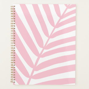 Agenda Rosa del bebé de hoja de palma tropical