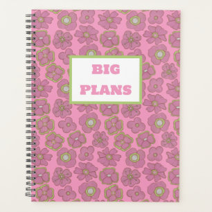 Agenda Rosa floral retro