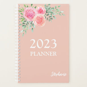Agenda Rosa floral Rubor