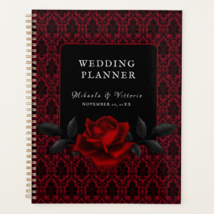 Agenda Rosa gótico oscuro Boda