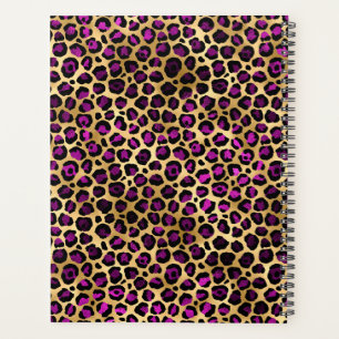 Agenda Rosa leopardo y oro