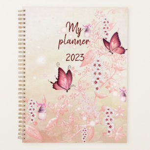 Agenda Rosa mariposa