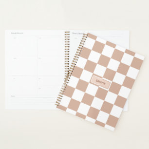 Agenda Rosa neutro controlado personalizado Rubor rosa