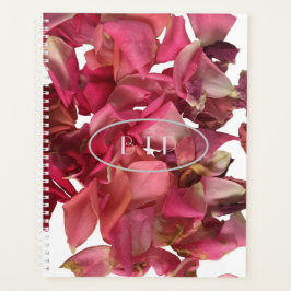 Agenda Rosa Petal Pink Romantic Personalizado