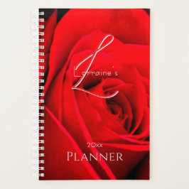 Agenda Rosa Roja Romántica