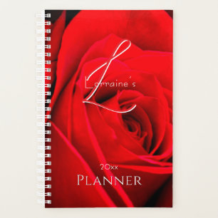 Agenda Rosa Roja Romántica