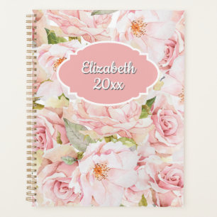 Agenda Rosa Romántica Personalizada