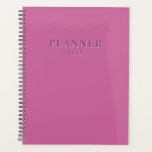 Agenda rosa sólido vívido<br><div class="desc">Planner rosa sólido vívido. Código de color hexadecimal #CB649C</div>