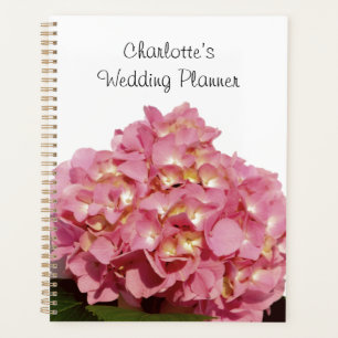 Agenda Rosa turbio boda de hidrangea floral rosa