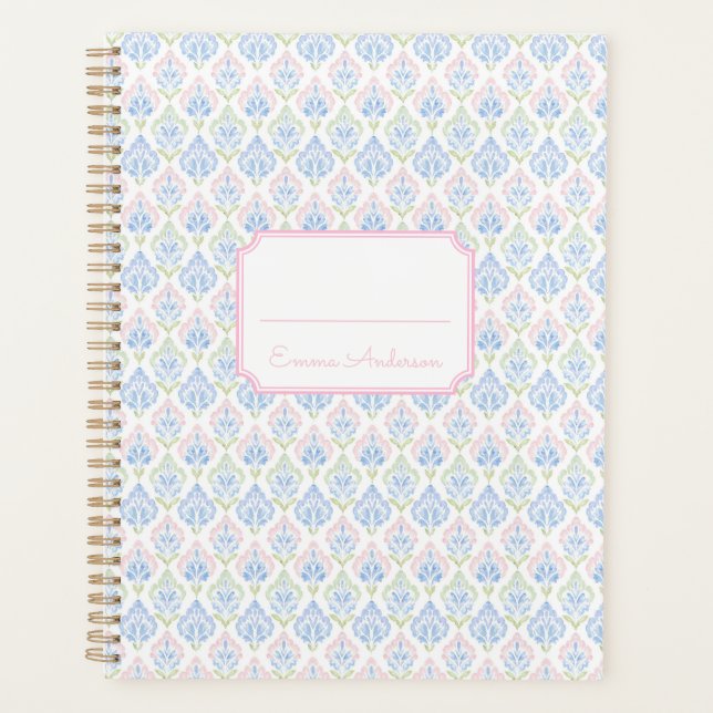 Agenda Rosa y Azul Grandmillennial (Anverso)