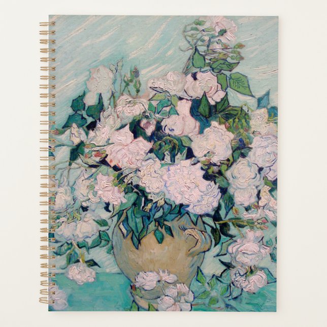 Agenda Rosas blancas-1890-Vincent van Gogh (Anverso)
