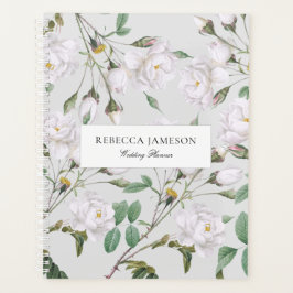 Agenda Rosas blancas vintage
