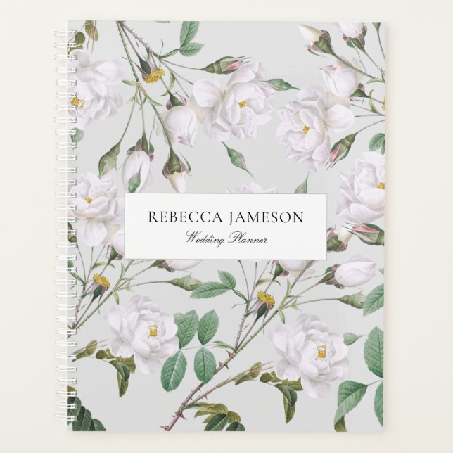 Agenda Rosas blancas vintage (Anverso)