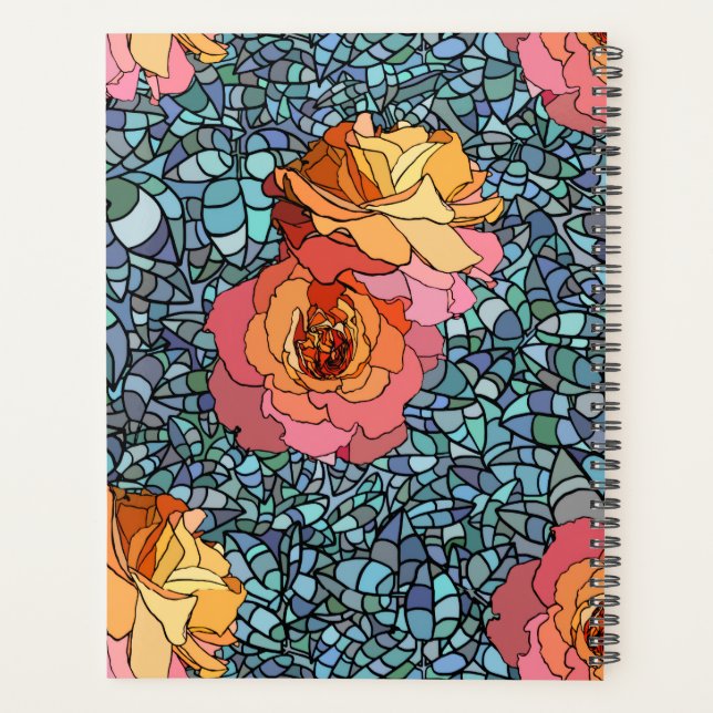 Agenda Rosas de Vidrio Emplomado (Reverso)