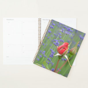 Agenda Rosas Lavanda Floral (mi fotografía)