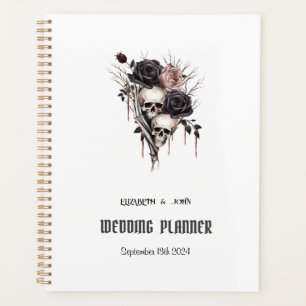 Agenda Rosas Negras Góticas Calaveras