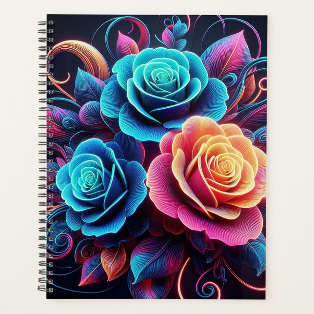 Agenda Rosas Neon (Anverso)