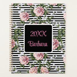 Agenda Rosas Rosadas Anuales Personalizar Fecha