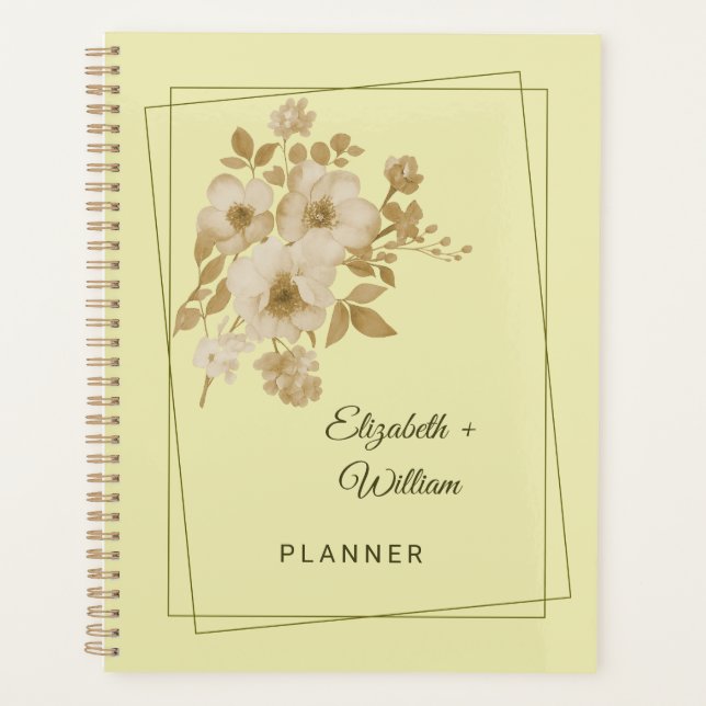 Agenda Rose Frame – Celestial Yellow Wedding (Anverso)