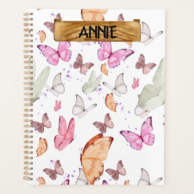 Agenda rose gold butterfly (Anverso)