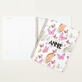Agenda rose gold butterfly