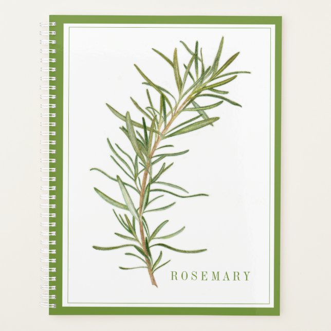 Agenda ROSEMARIA FRESCA 8.5x11 Planner / Verde (Anverso)