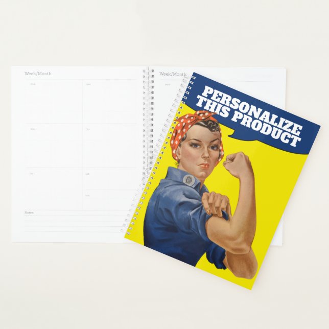 Agenda Rosie the Riveter fácil de personalizar (Demostración)
