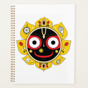 Agenda Rostro del Señor Jagannath Deidad Hindú Espiritual