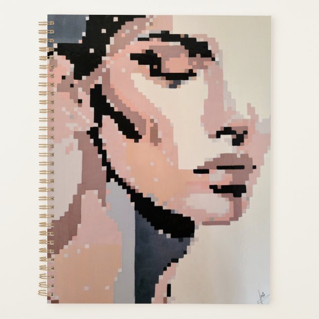 Agenda Rostro pastel calmado (Anverso)