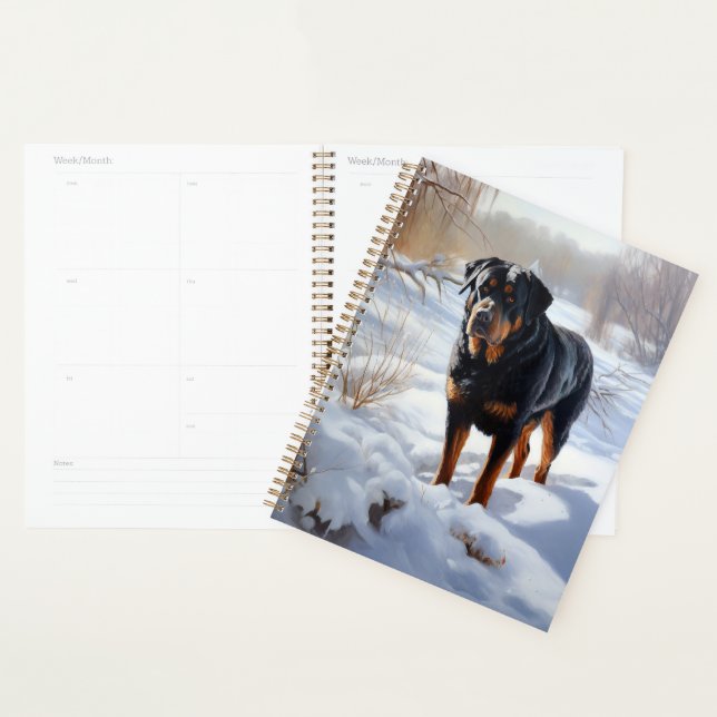 Agenda Rottweiler Deja que nieve Navidad (Demostración)