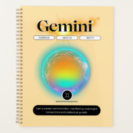 Agenda Rótulo Zodiaco moderno Elemento Aire De Cita Gemin