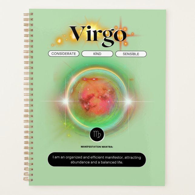 Agenda Rótulo Zodiaco moderno Elemento de la Tierra de la (Anverso)