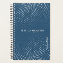 Royal Blue Pop Dots Year Weekly