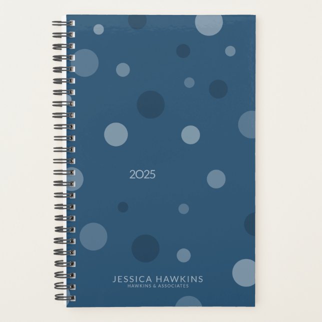 Agenda Royal Blue Pop Dots Year Weekly (Anverso)