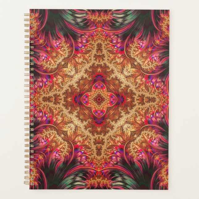 Agenda Royal Fractal | Spiral Bound Planner (Anverso)