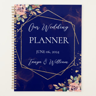 Agenda Rubor Floral Wedding Planner
