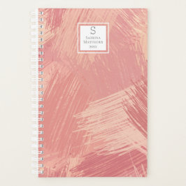 Agenda Rubor Pink & Coral Scribbles | Monogramado