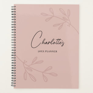Agenda Rubor Pink Elegant Planner