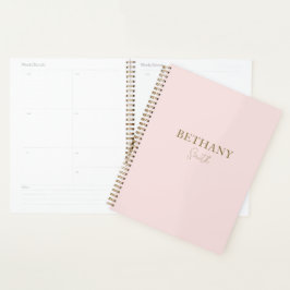 Agenda Rubor Pink Gold Name